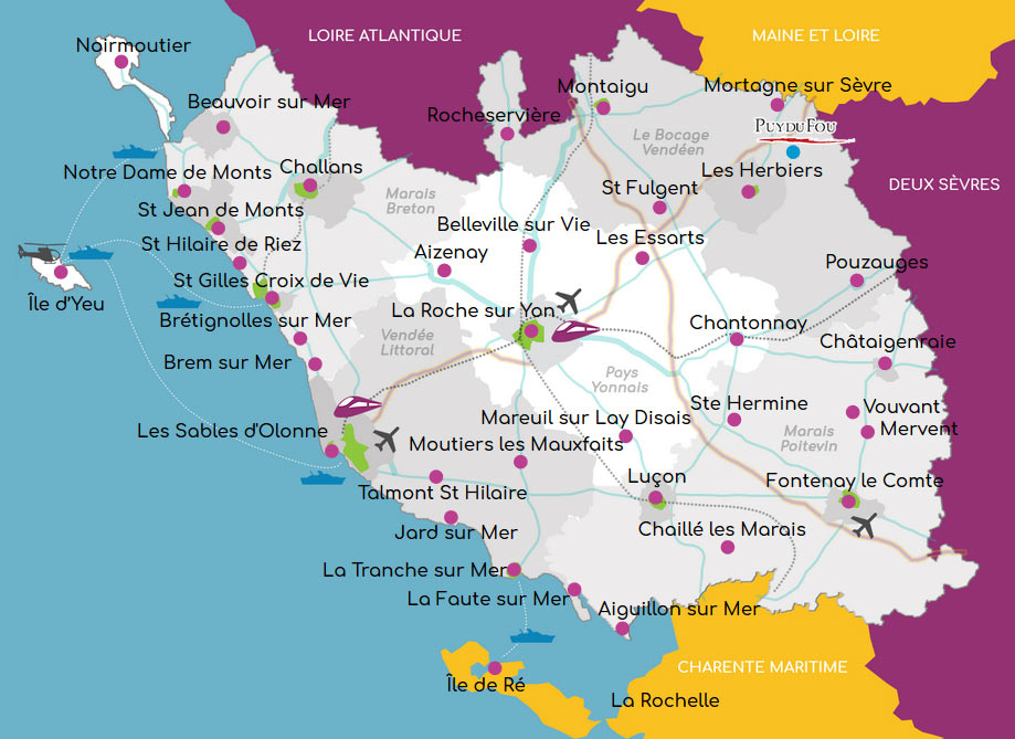 Carte D taill e De La Vend e Vacances Guide Voyage Carte D taill e De La Vend e Vacances Guide Voyage